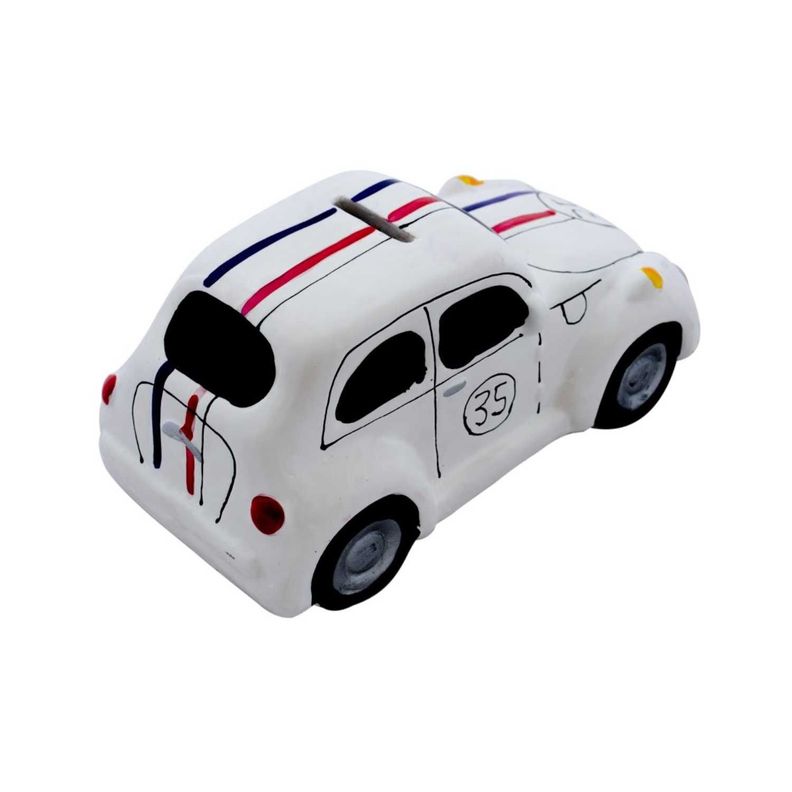 Alcancia decorativa de cerámica diseño auto escarabajo-1