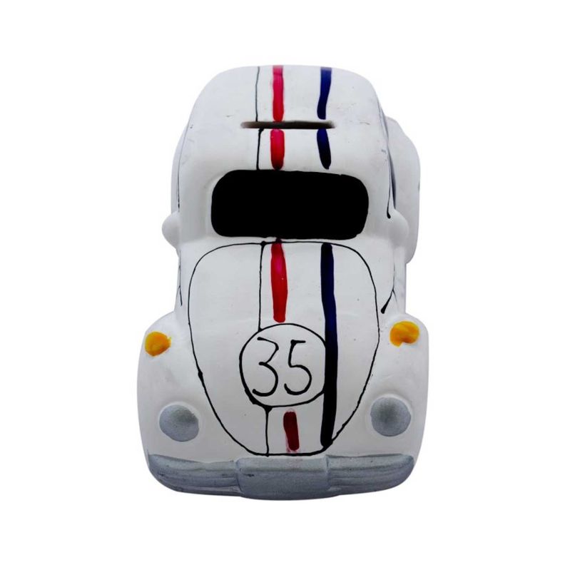 Alcancia decorativa de cerámica diseño auto escarabajo-2