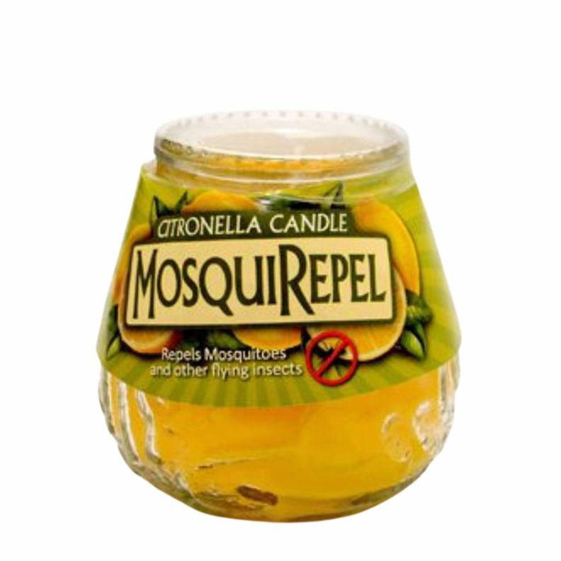 Vela de citronela repelente de mosquitos 198 gr Mosquirepel Amarillo