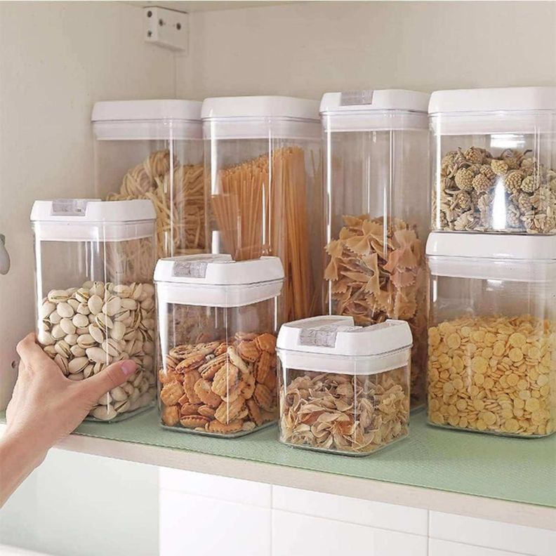 Set 7 Tupper Contenedores alimentos herméticos de plástico-5