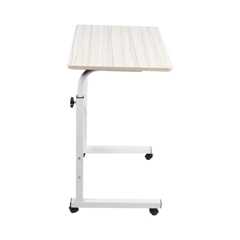 Mesa escritorio de madera con ruedas-1
