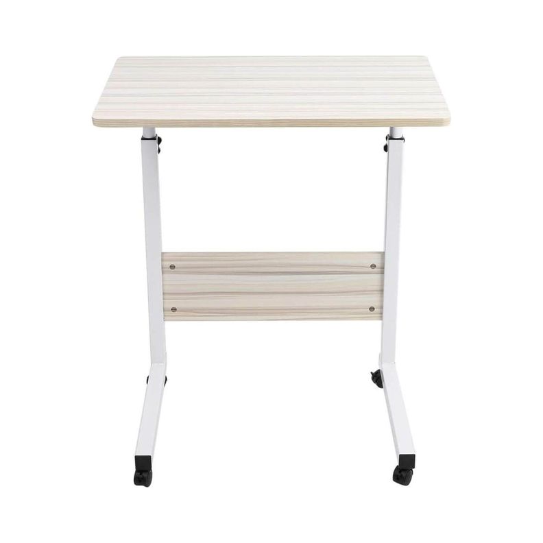 Mesa escritorio de madera con ruedas-2