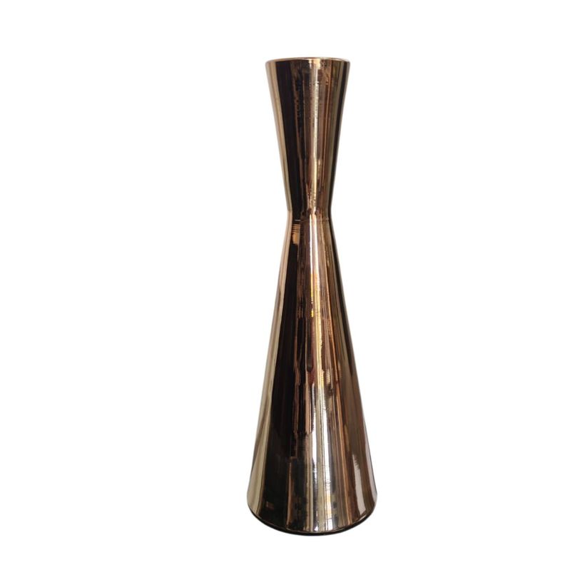 Candelabro de metal dorado 19 cm