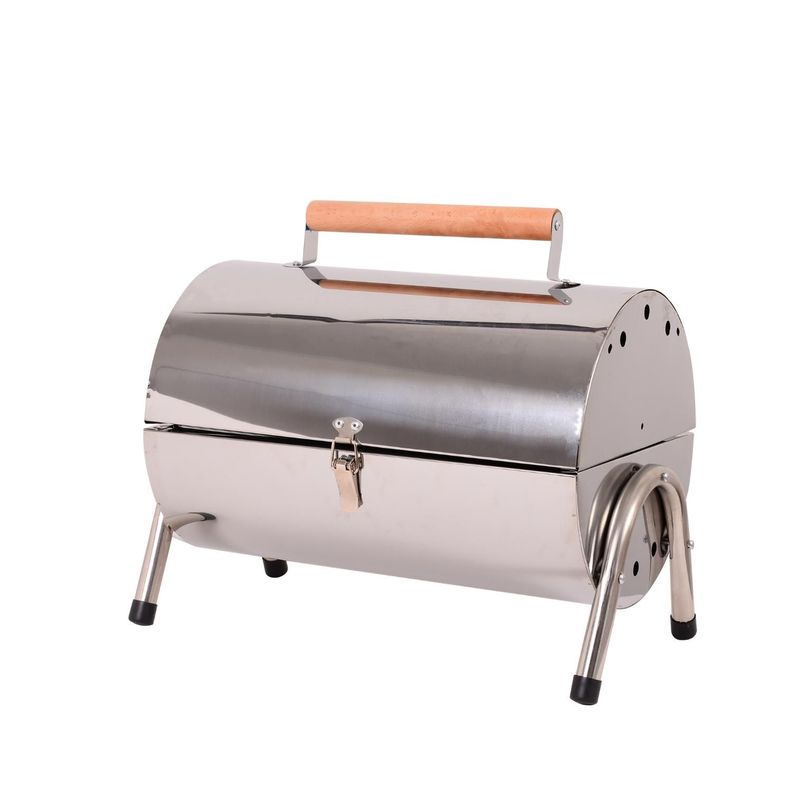 Parrilla portatil cromada-0