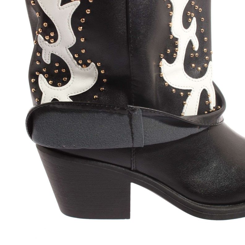Bota Vaquera Negro Vía Franca Mujer Art: 5Q26NEGRO-4