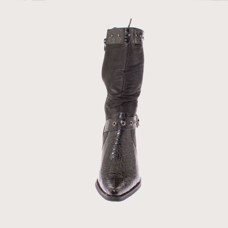Bota Vaquera Negro Vía Franca Mujer Art: 52109BLACK-2