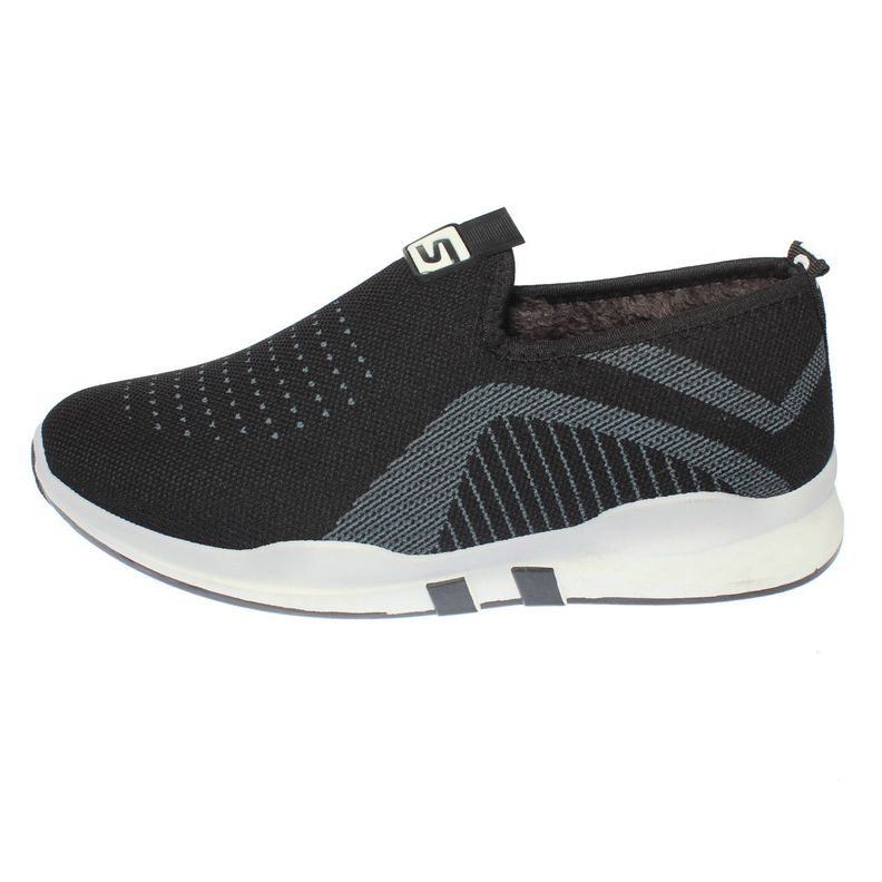 Zapatilla Piel Negro Vía Franca Hombre-1