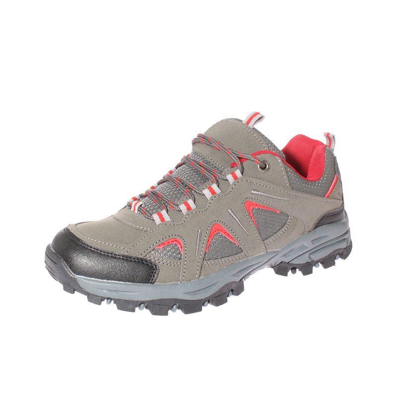 Zapatilla Outdoor Gris/Rojo Vía Franca Mujer-0