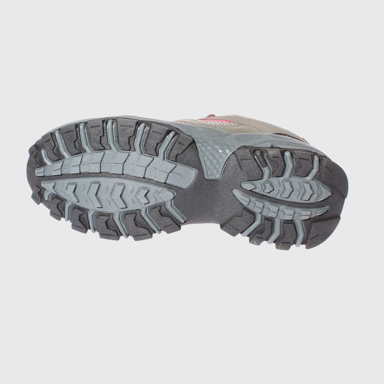 Zapatilla Outdoor Gris/Rojo Vía Franca Mujer-3