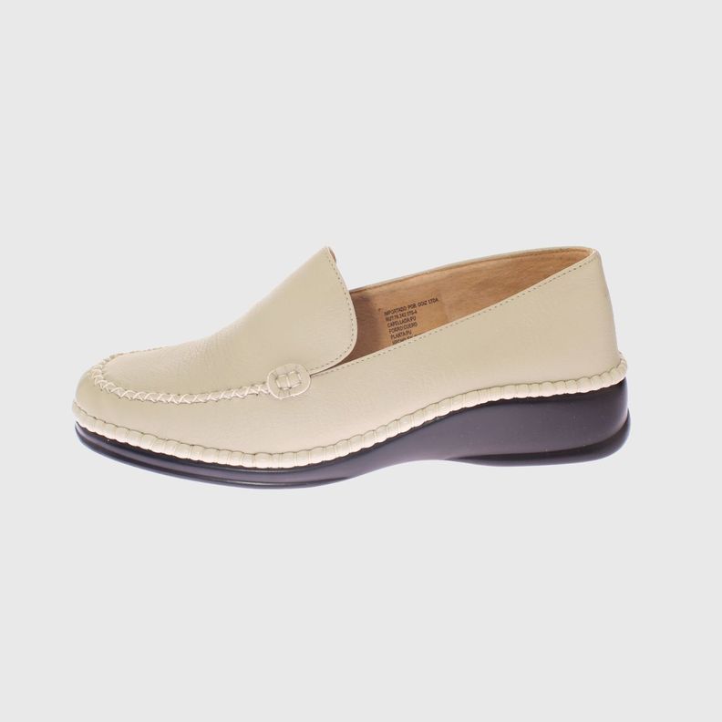 Mocasín Hueso Vía Franca Mujer-1