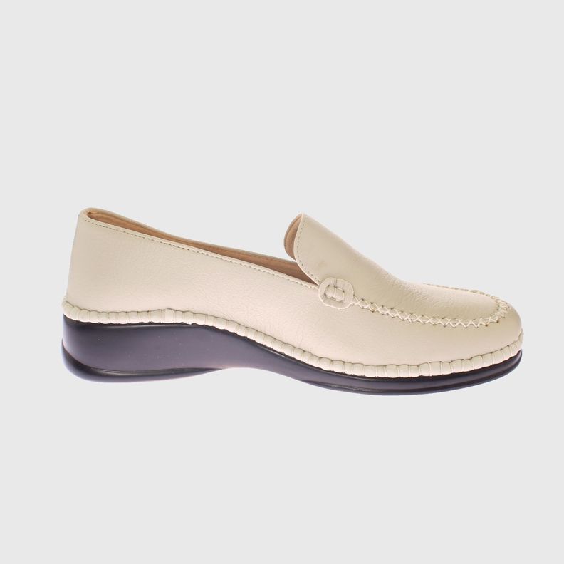 Mocasín Hueso Vía Franca Mujer-3