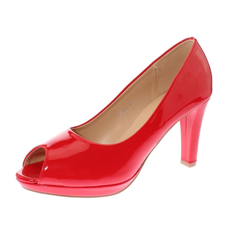 Zapato Fiesta Rojo Vía Franca Mujer