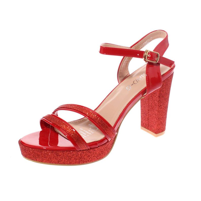 Zapato Tacón Rojo Vía Franca Mujer Art: 5PG23627RED-0