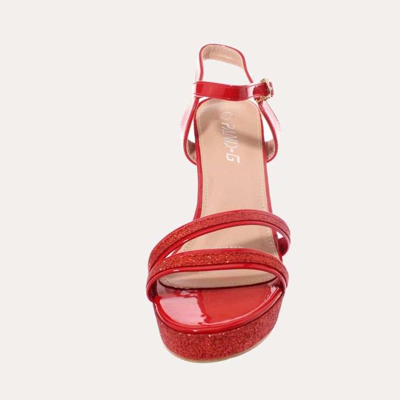 Zapato Tacón Rojo Vía Franca Mujer Art: 5PG23627RED-2