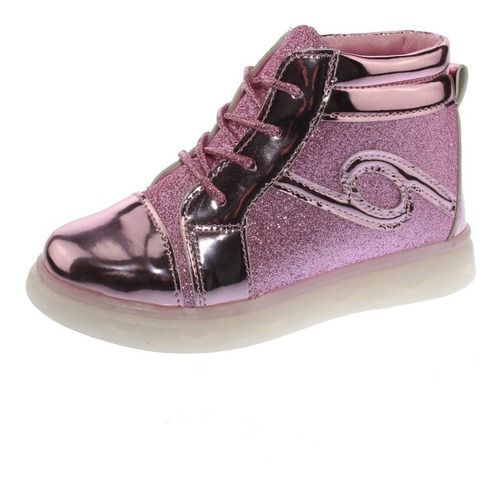 Zapatilla Con Luces Para Niño Color Rosa-0