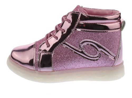 Zapatilla Con Luces Para Niño Color Rosa-2