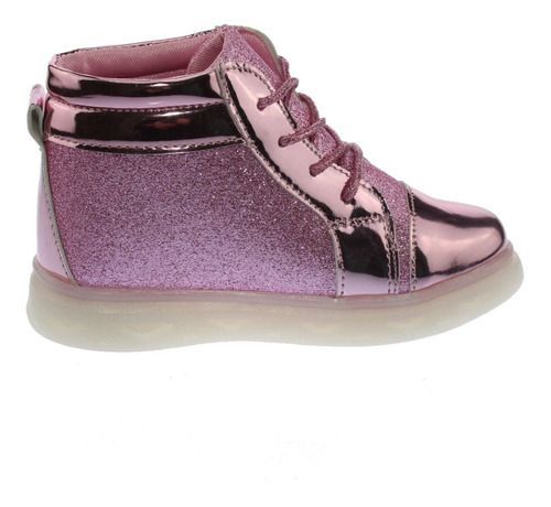 Zapatilla Con Luces Para Niño Color Rosa-3