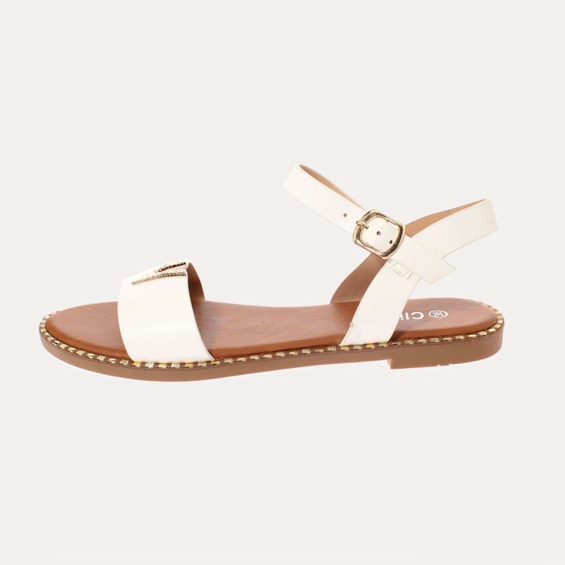 Sandalia Blanco Vía Franca Mujer Art: 5KD79WHITE-1