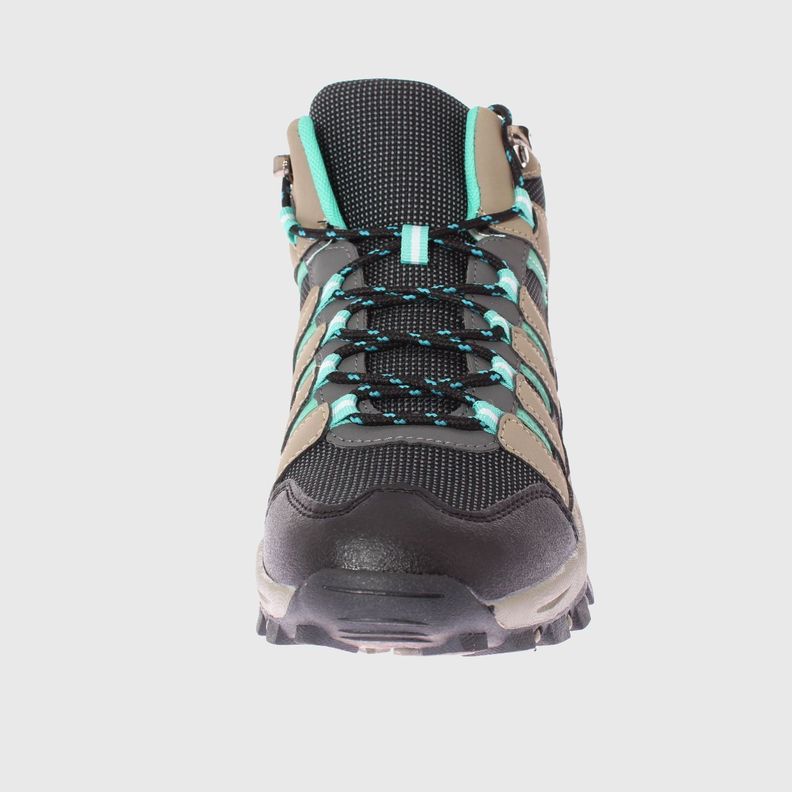 Zapatilla Outdoor Gris / verde Agua Vía Franca Mujer-2