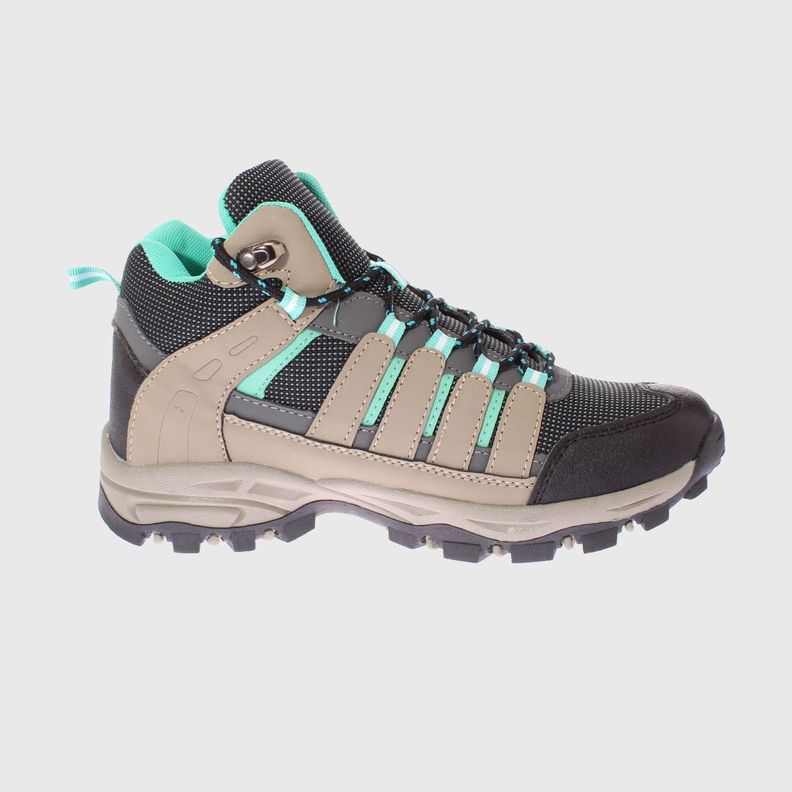 Zapatilla Outdoor Gris / verde Agua Vía Franca Mujer-3