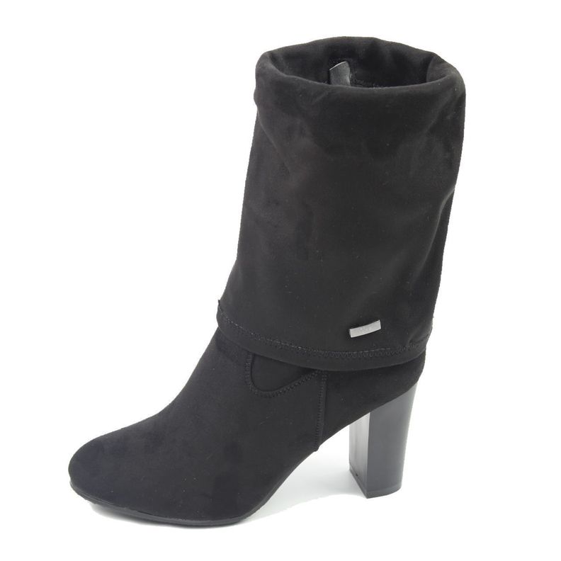 Bota Tacón Negro Vía Franca Mujer-0