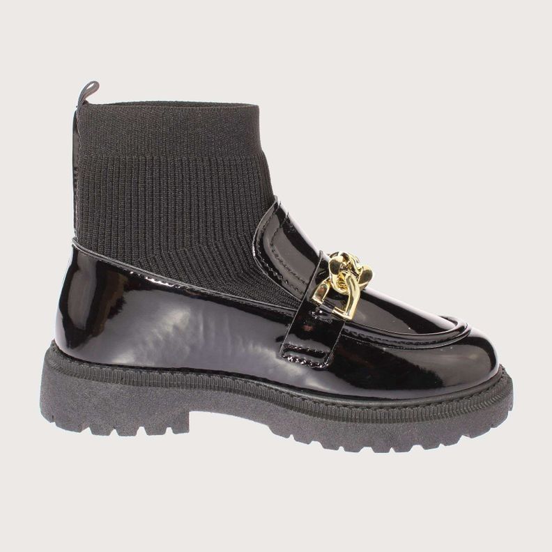 Botín Negro Vía Franca Niña Art: 31201C1439BLACK-3