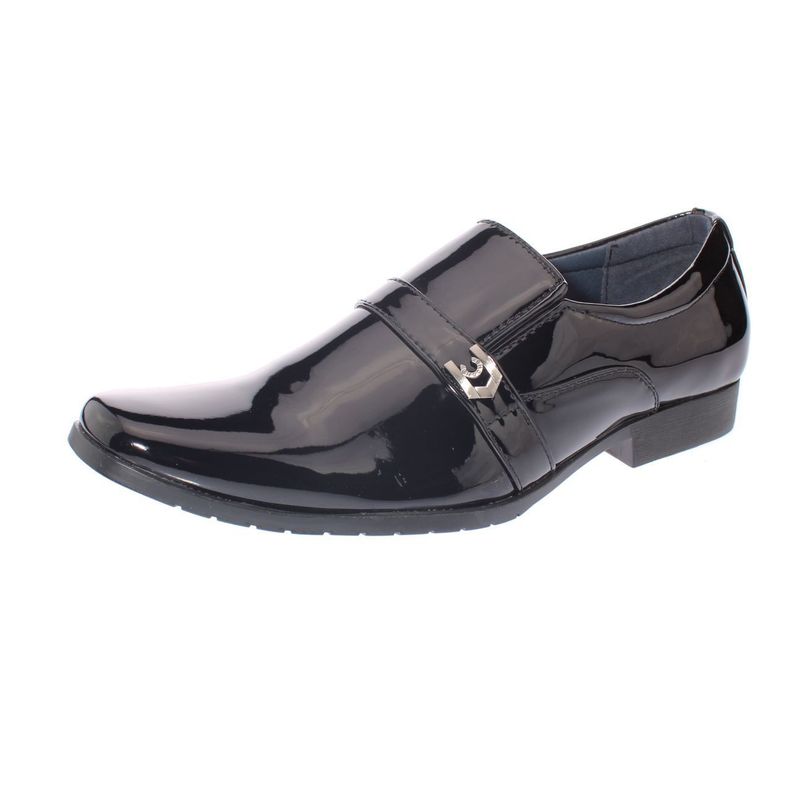 Zapato Formal Negro Vía Franca Hombre-0