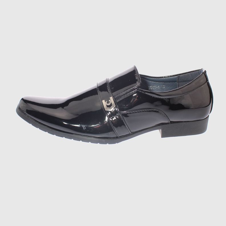 Zapato Formal Negro Vía Franca Hombre-1