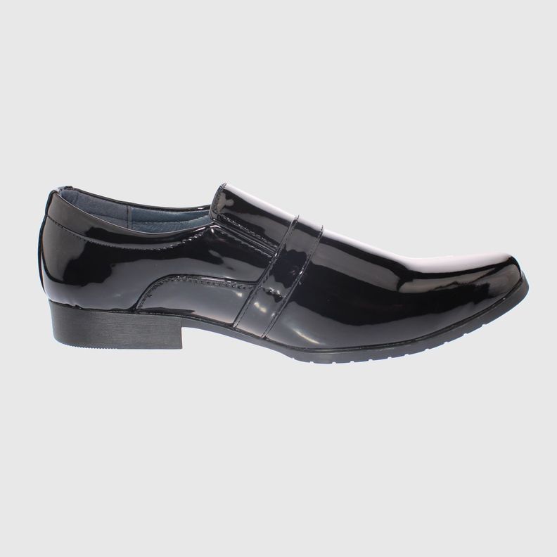 Zapato Formal Negro Vía Franca Hombre-3