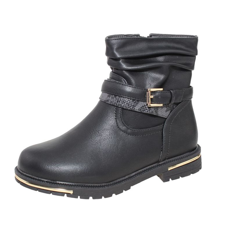 Bota Negro Vía Franca Niña-0