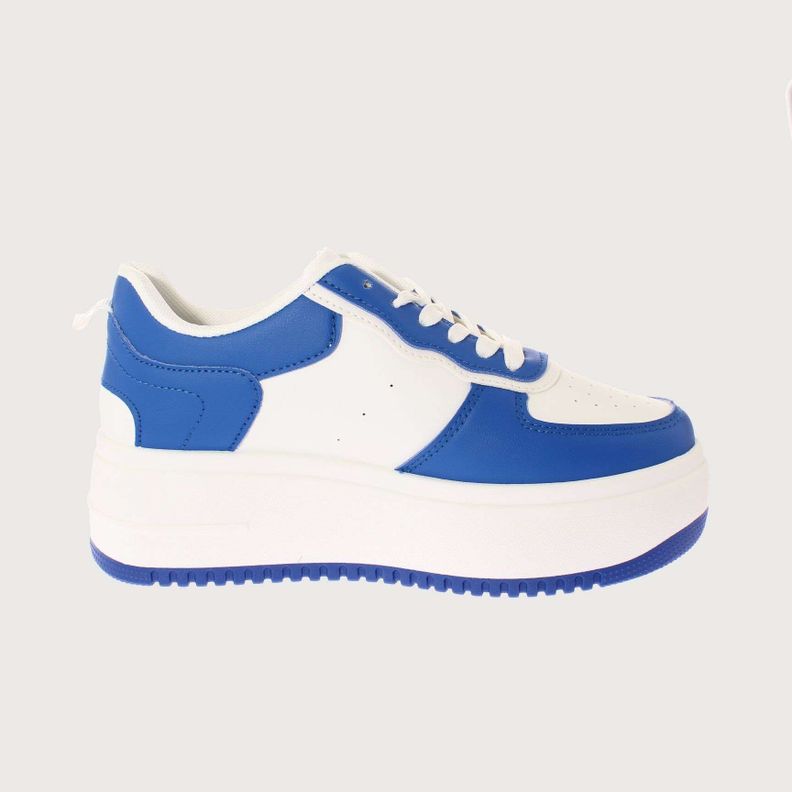 Zapatilla Plataforma Azul Vía Franca Mujer Art: 5S209B0055ROYALBLUE-3