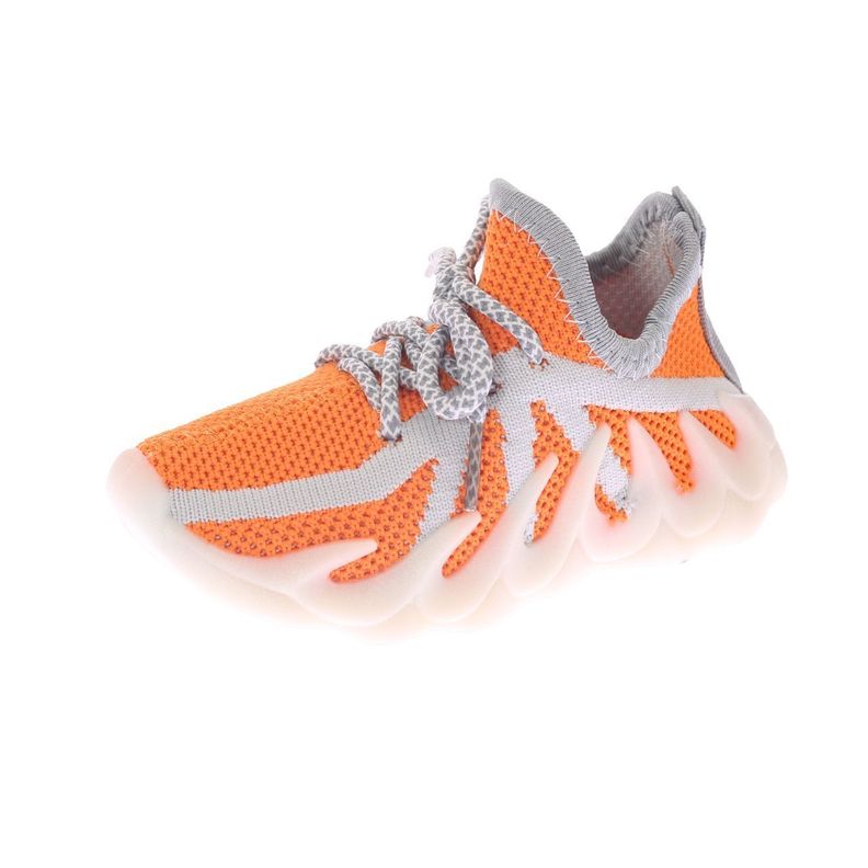 Zapatilla Kids Naranjo Gris Vía Franca Niño-0