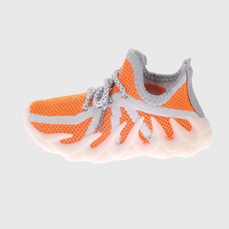 Zapatilla Kids Naranjo Gris Vía Franca Niño-1