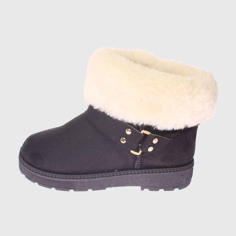 Bota Piel Negro Vía Franca Niña-1