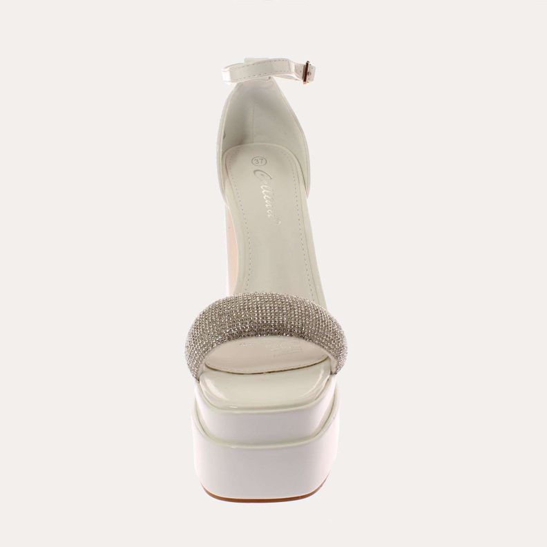 Sandalia Plataforma Blanco Vía Franca Mujer Art: 5G231208BLANCO-2