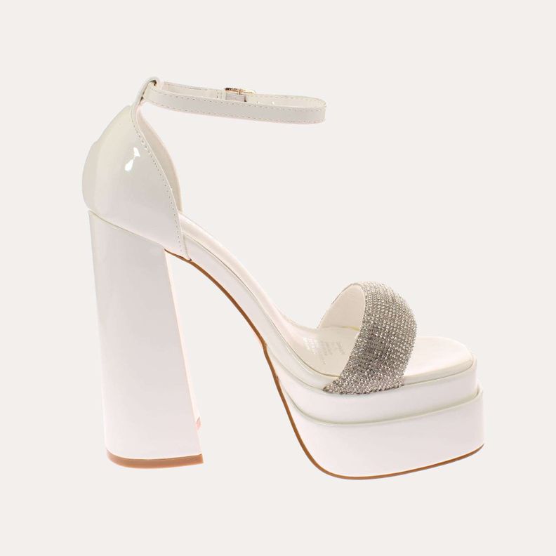 Sandalia Plataforma Blanco Vía Franca Mujer Art: 5G231208BLANCO-3