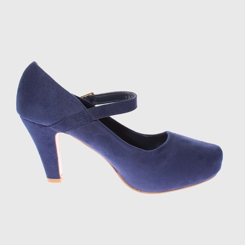Zapato fiesta Azul Vía Franca Mujer-3