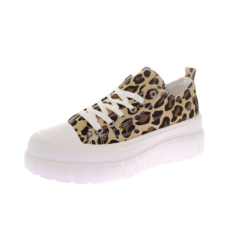 Zapatilla Leopardo Negro Vía Franca Mujer-0