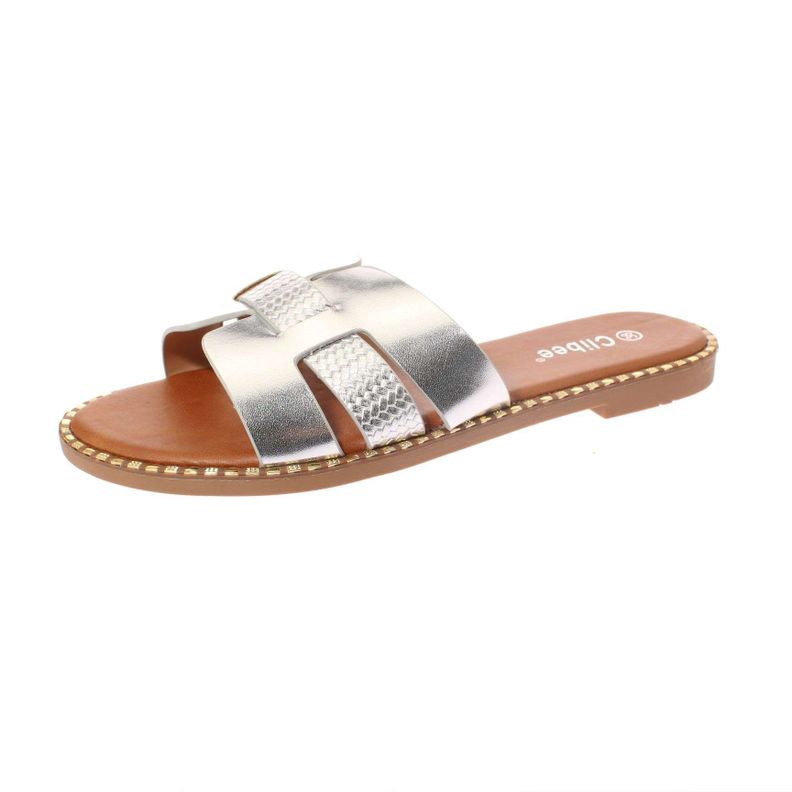 Sandalia Plateado Vía Franca Mujer Art: 5KD71SILVERY-0