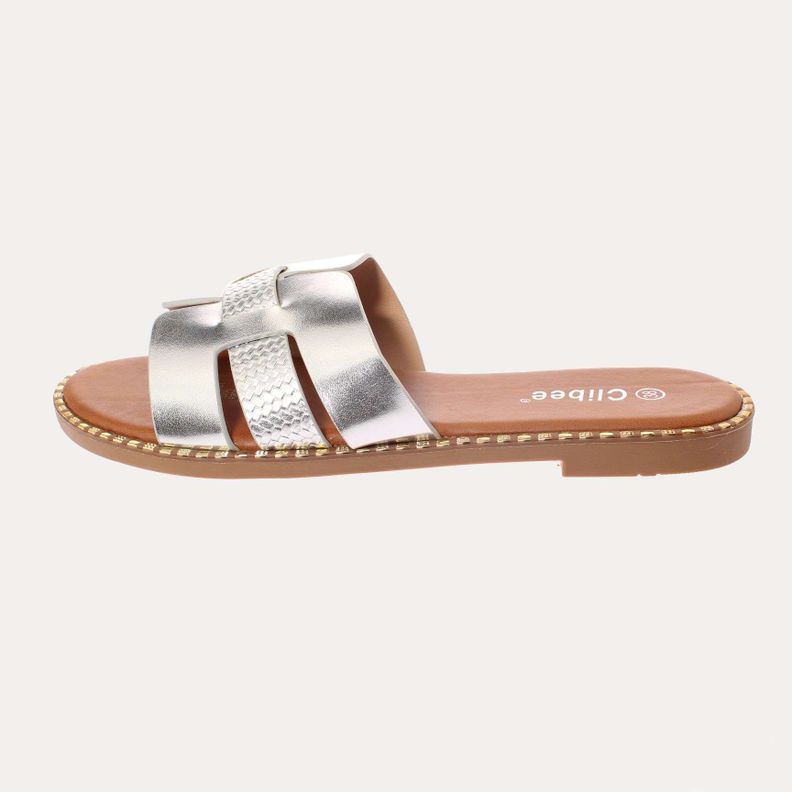 Sandalia Plateado Vía Franca Mujer Art: 5KD71SILVERY-1