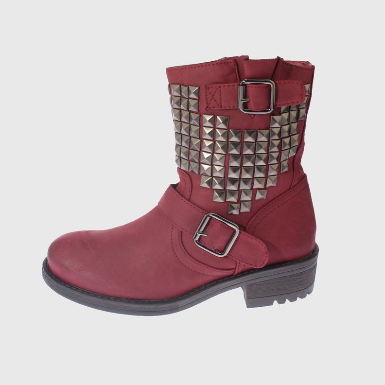 Bota Tachas Burdeo Vía Franca Mujer-1