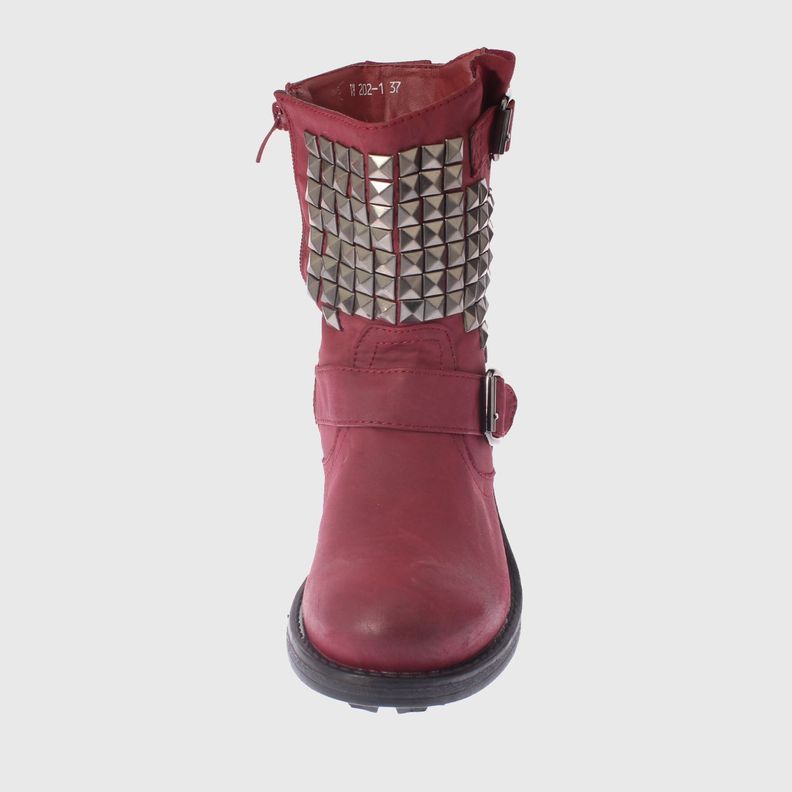 Bota Tachas Burdeo Vía Franca Mujer-2