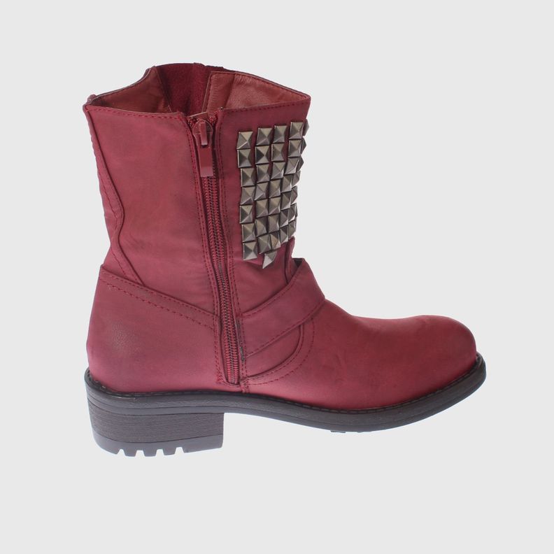 Bota Tachas Burdeo Vía Franca Mujer-4