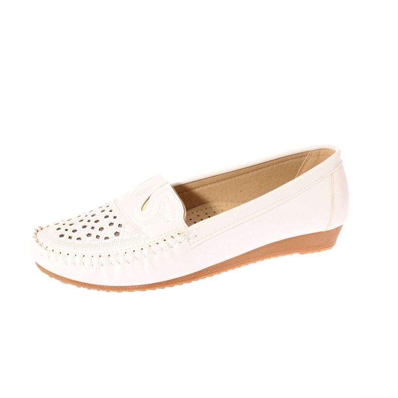 Mocasín Blanco Vía Franca Mujer Art: 5EH141WHITE-0