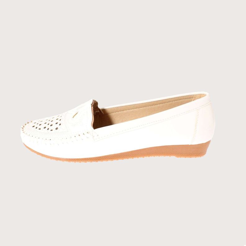 Mocasín Blanco Vía Franca Mujer Art: 5EH141WHITE-1