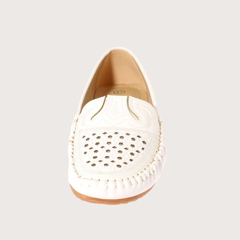 Mocasín Blanco Vía Franca Mujer Art: 5EH141WHITE-2