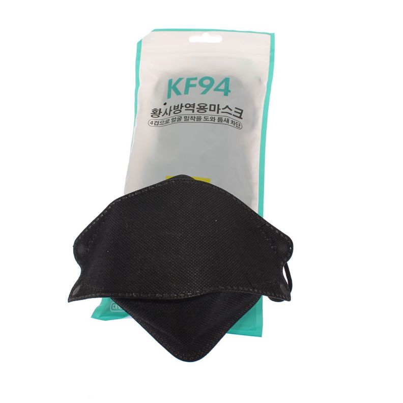 Pack 10 Mascarillas KN94 Negro Vía Franca Unisex-0