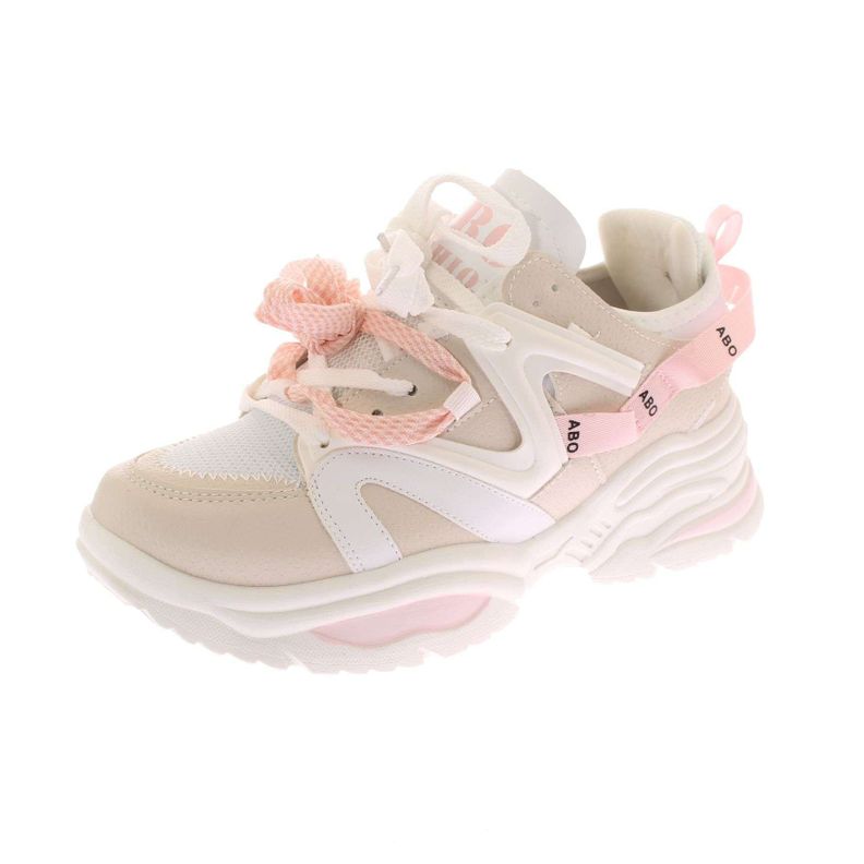 Zapatilla Blanco/Rosado Vía Franca Mujer-0