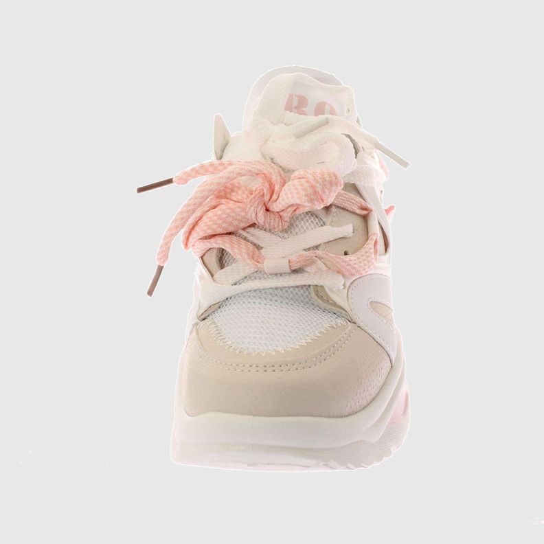 Zapatilla Blanco/Rosado Vía Franca Mujer-2