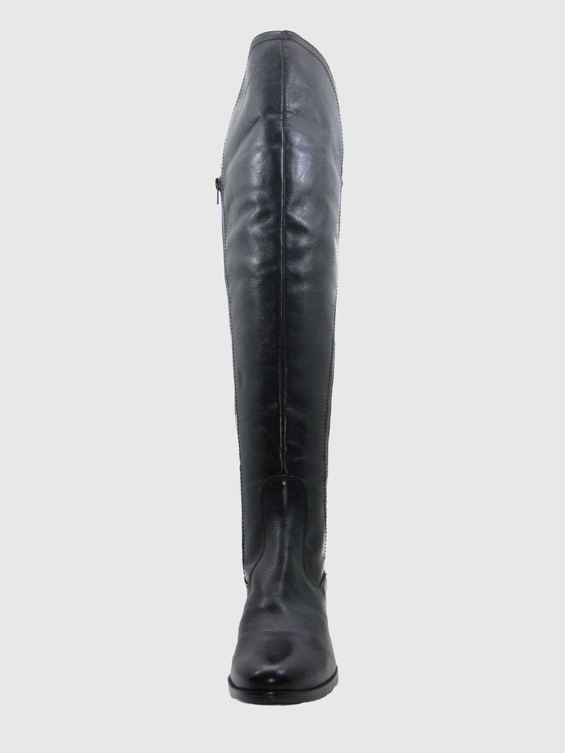 Bota Cuero Negro Vía Franca Mujer-1